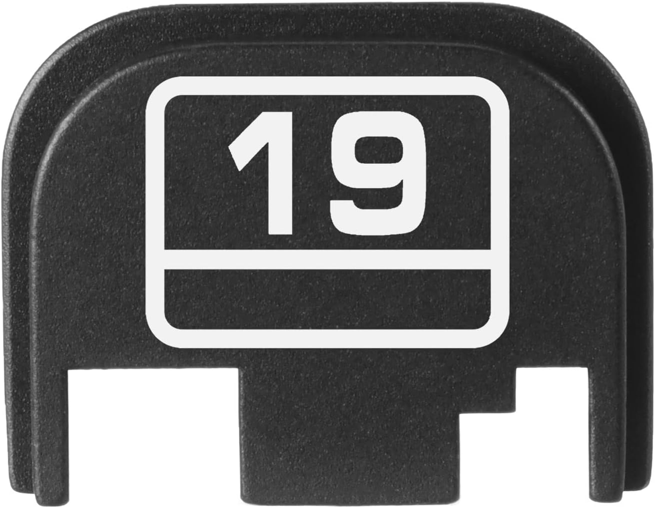 NDZ Performance Rear Slide Cover Back Plate for Glock Gen 1-4 Laser Engraved Hardcoat Anodized Aluminum in Black - G Square Model 19