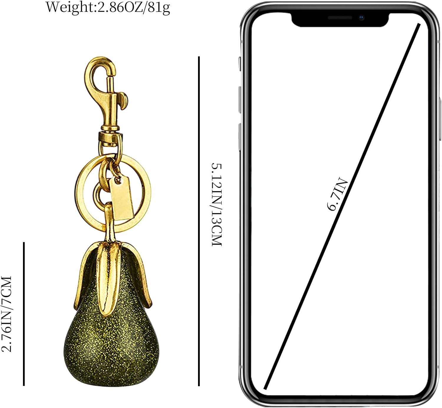 MECH-ENG Bag Charms Cute Keychain Purse Charms Handbag Accessory Gifts for Women - Image 6