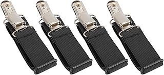 Dioche Nonslip Pant Stirrups 4PCS Adjustable Boot Clips - Elastic Nonslip Pant Stirrups Clips for Pants and Equestrian Sports - Versatile Boot Straps for Tight or Loose Fit
