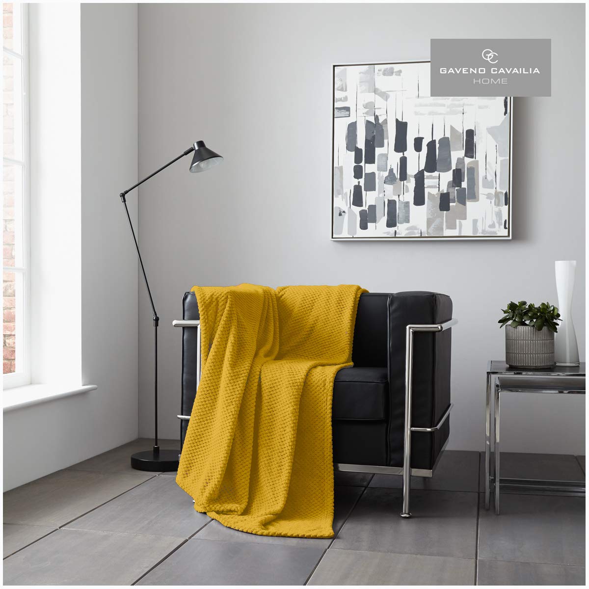 GC GAVENO CAVAILIA Coperta Nido D'Ape Per Divano E Letto: Morbida E Calda, Rossa, 150x200 Cm
