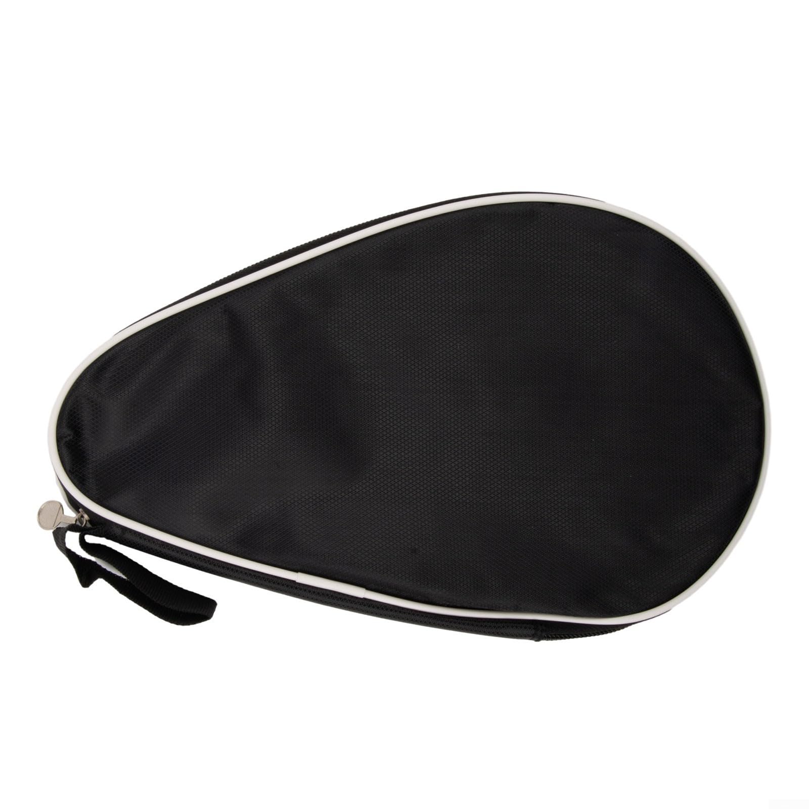 1pc Portable Table Tennis Racket Bag, Gourd Type Paddles Case Dustproof Storage Bag(Black)
