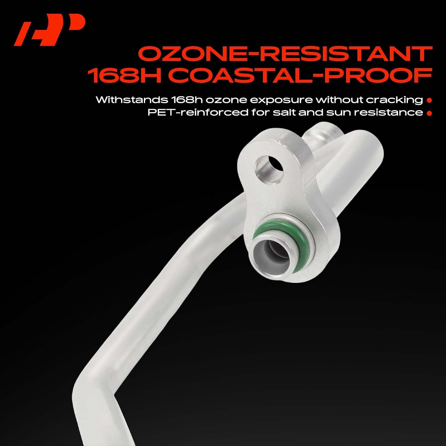 A-Premium A/C Discharge Line Hose Assembly Compatible with Hyundai Veloster, 2014 2015 2016, 1.6L, Turbocharged, Compressor to Condenser