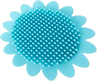Baby Silicone Bath Brush for Newborns, Portable Blue | Shampoo and Scalp Massage Use, Travel Friendly, Gentle Cleaning Tool, for Kids and Baby Care
