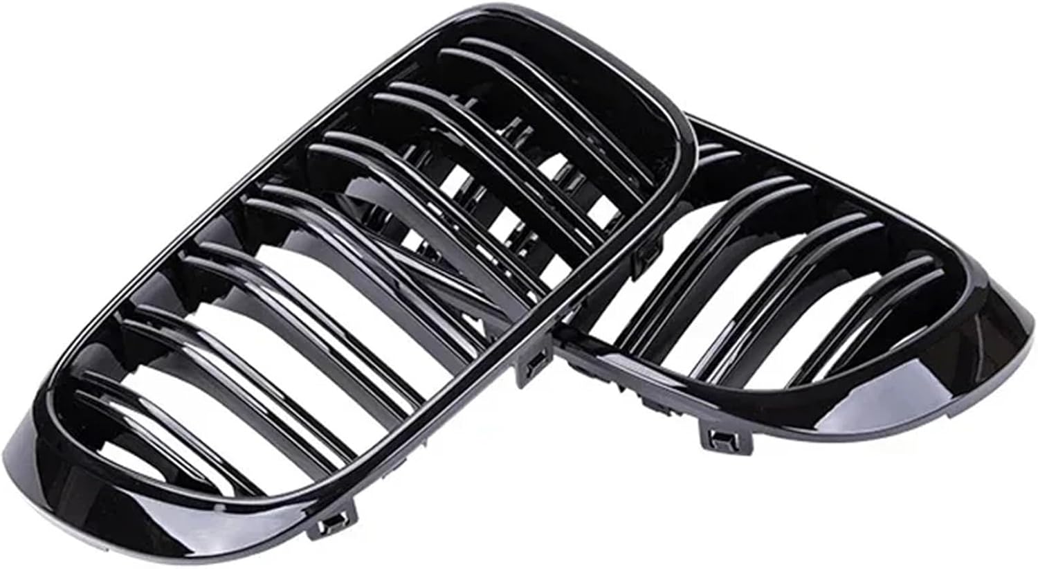 Front Kidney Double Line Grille Grill Replacement Racing Grills Grilles Auto Grill Accessories Compatible with BMW X3 X4 F25 F26 2014-2017