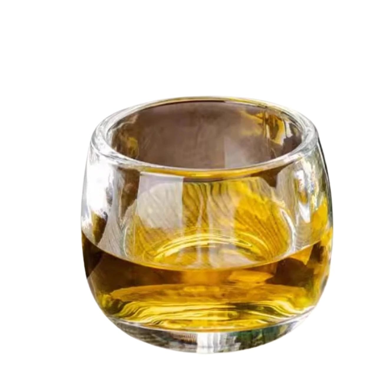 Kristallgläser 80 ml Kristall Glas Tee Tasse Verdickt Wein Tasse Transparent Master Tasse Einzelnen Tee-Set Glas Tassen Geschenke for Hochzeit(2pcs)