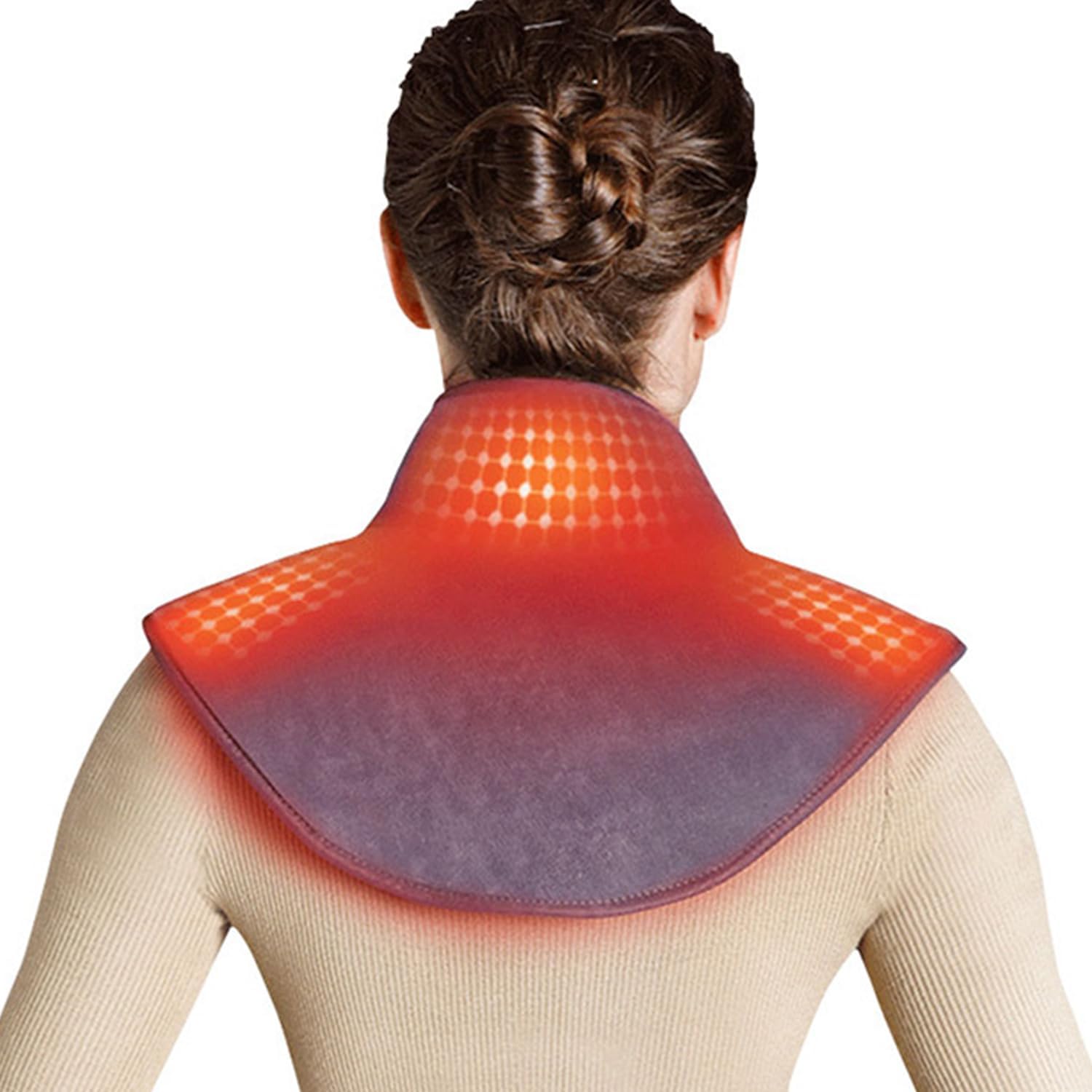 LekLai Heating Pad for Neck And Shoulders for Pain Relief, Portable