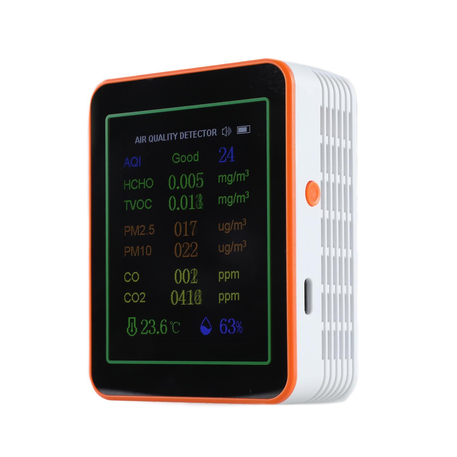 Accurate Tester HCHO TVOC CO2 PM2.5 PM10 Testing Meter Tester for Indoor Air Pollution Meter with Buzzers Detectors