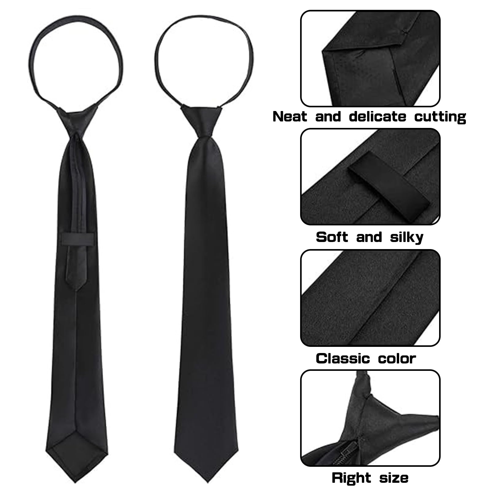 EDLMKM 5 Pcs Agent Accessories Set, Agent Costume Accessories, Security Guard Cosplay Kit with Sunglasses, Tie, Card Holder - Image 3