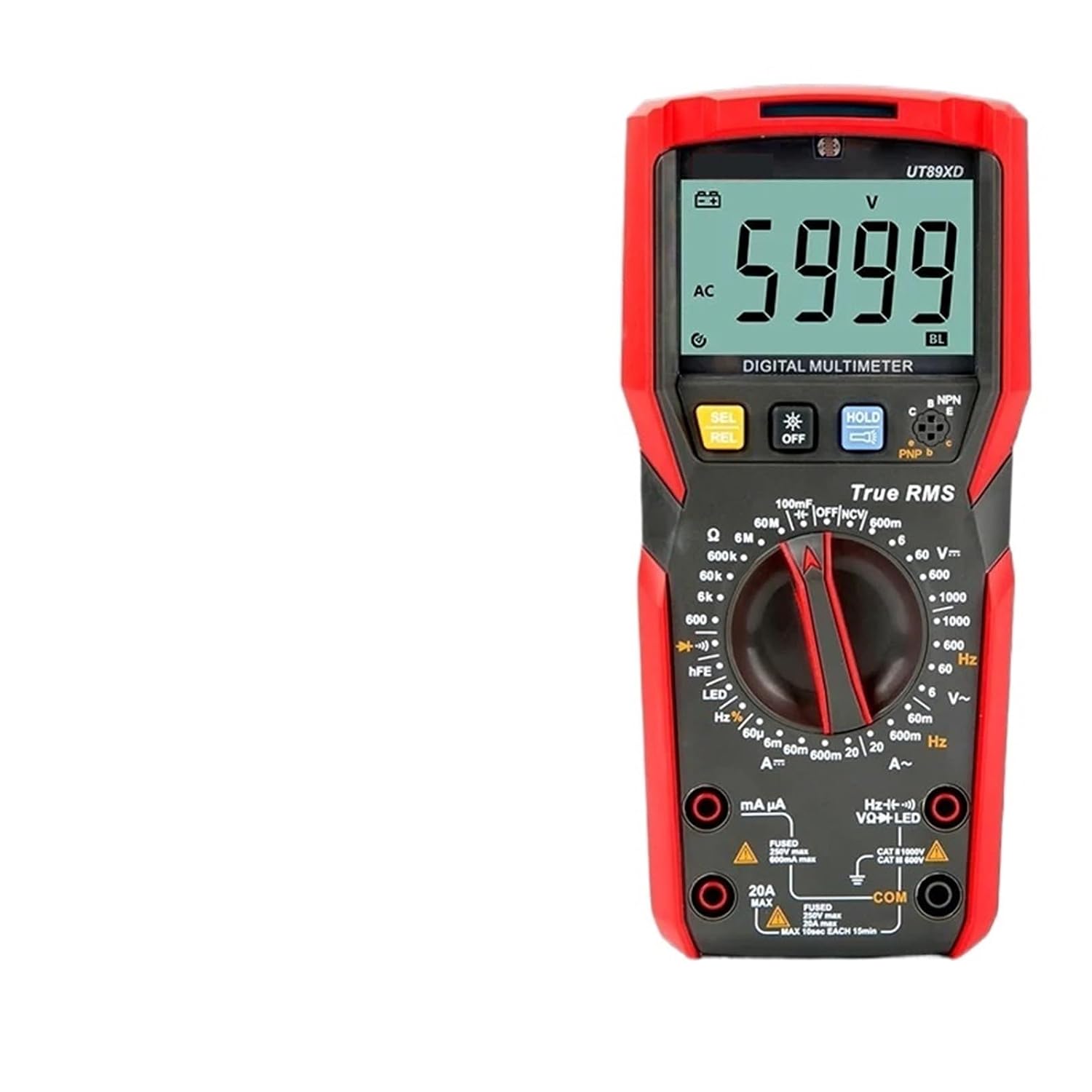 UT89X UT89XD UT89XE Professional Digital Multimeter True RMS NCV Current AC DC Voltmeter Capacitance Resistance Tester(UT89X)