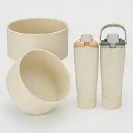 2PCS Protective Silicone Boots for Owala 30oz & 40oz FreeSip Sway Bottles (Beige)