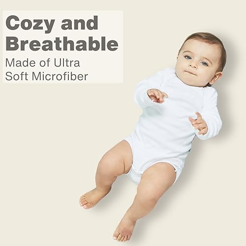 Miniatura 4 de EVERYDAY KIDS - Sábana bajera para cuna, 100% micro fibra suave, transpirable e hipoalergénica, se adapta al colchón de cuna tamaño estándar de 28