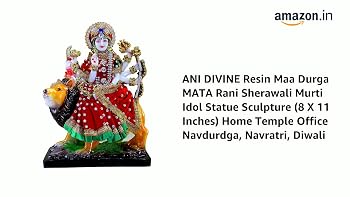 Buy ANI DIVINE Resin Maa Durga MATA Rani Sherawali Murti Idol ...