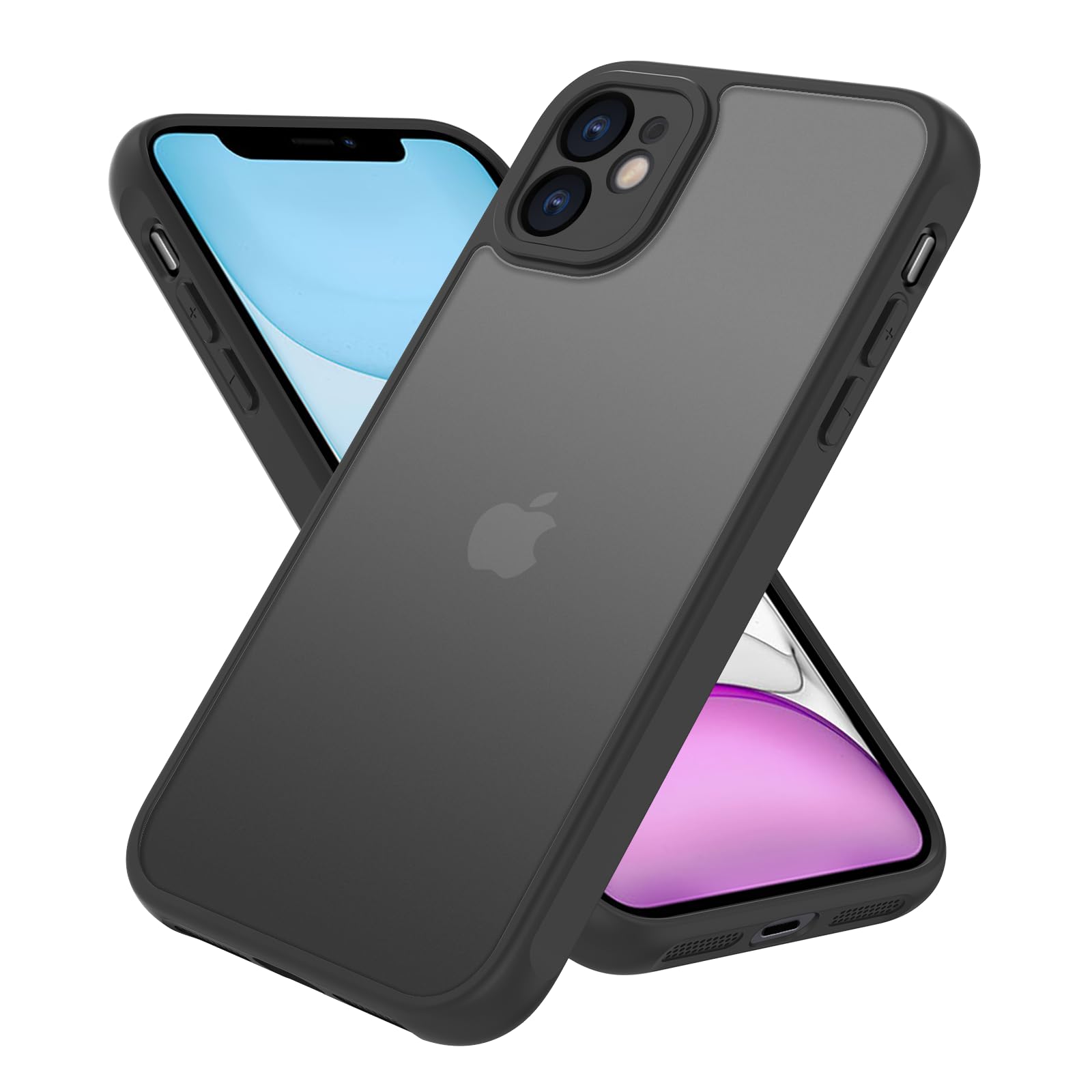 Amazon.co.jp: iPhone 11 ケース 背面マット 半透明 耐衝撃 iPhone 11 