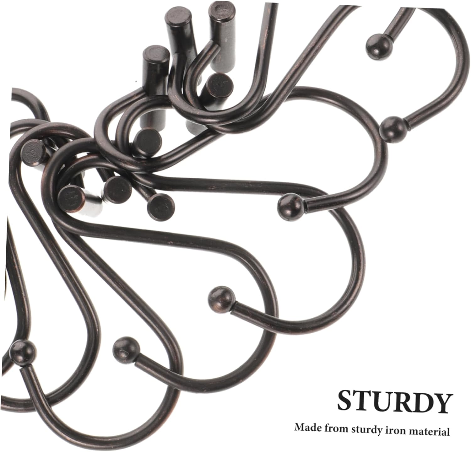 36pcs Shower Curtain Hooks Bathroom Hooks for Easy Installation Smooth Sliding Versatile Hangers for Shower Window Curtains Bathroom Bedroom Living Room