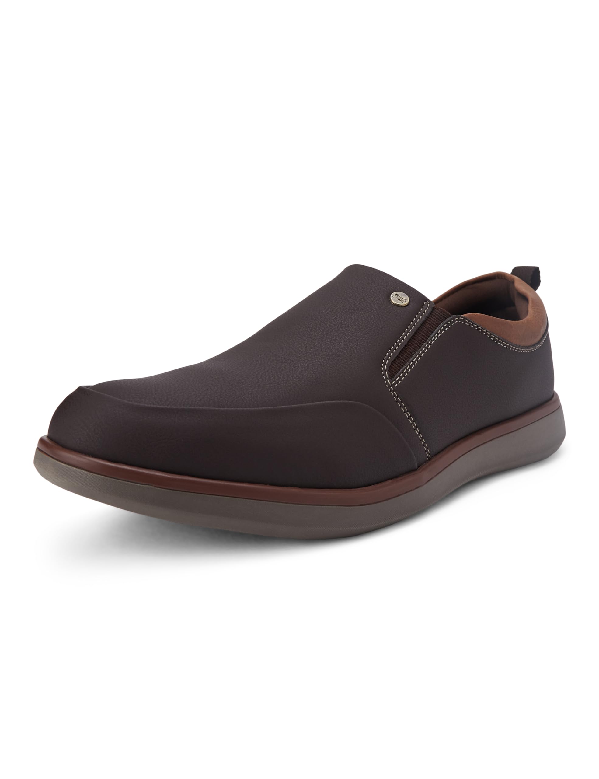 Mens Keith Slipon Brown Casual Shoes-image-5