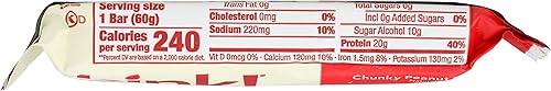 Miniatura 4 de think! Barras de alto contenido proteico, mantequilla de maní Chunky Peanut Butter, 0.71 onzas de proteína, 0 onzas de azúcar, sin edulcorantes