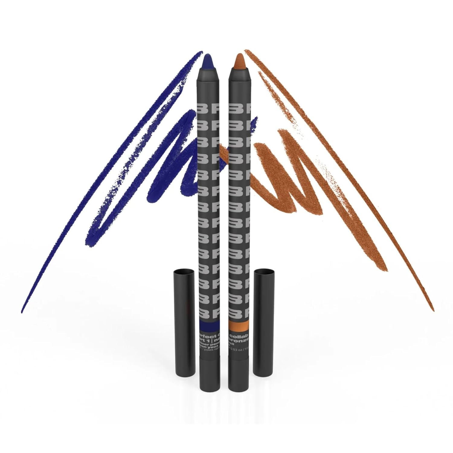 BEAUTY. FOR. CERTAIN. Perfect Collab Eyeliner Duo | Rich Blk + Chalk | Creamy, Easy-Glide | Ultra-Pigmented Wax Pencils | No Budge Eye Pencil (0.03 oz)