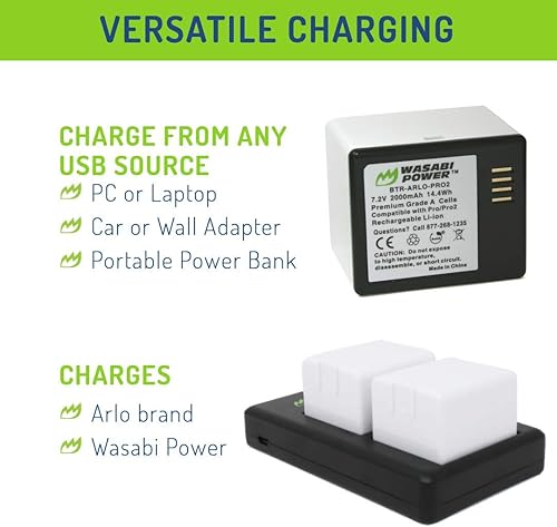 Miniatura 6 de Wasabi Power Batería para Arlo Pro, Pro 2 (A-1B, VMA4400)