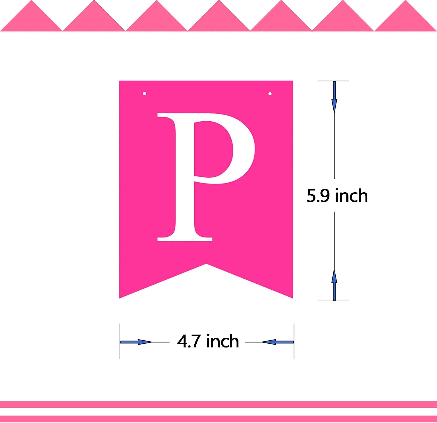 Puppy Happy Birthday Banner, Blue,Pink,White - Image 3