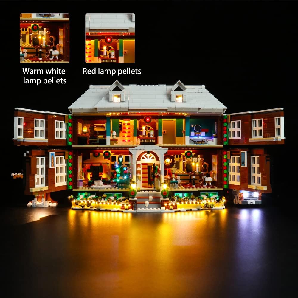 Upgrade Led Light kit for (Home Alone), Building Lighting Kit Compatible with Lego 21330.(Only Led Light Kit) (Upgrade Version)