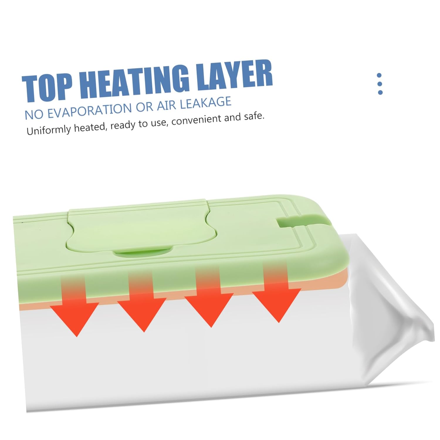 BESTonZON Heater Wipes Warmer for Tissue Portable Design for Home and Vehicle Keeps Wipes Warm and Moist for Diaper Changes Easy to Use Constant Temperature Control