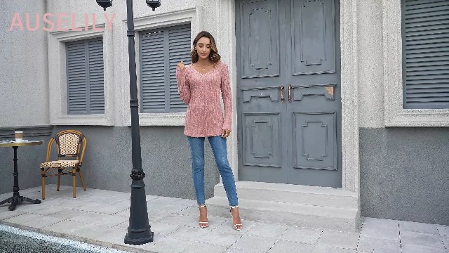 Ensemble Tricot PINK Pour Femme Taille 48 - Style Décontracté Bleu En Lin, Occasion Très Bon état