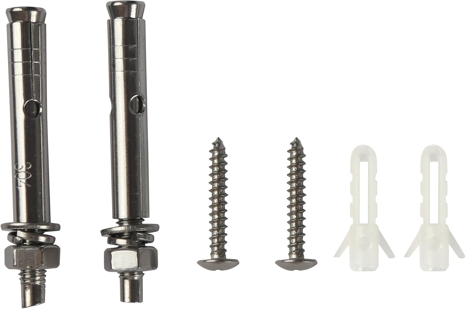 Monteringsbeslag inklusive skruer og vægankre.