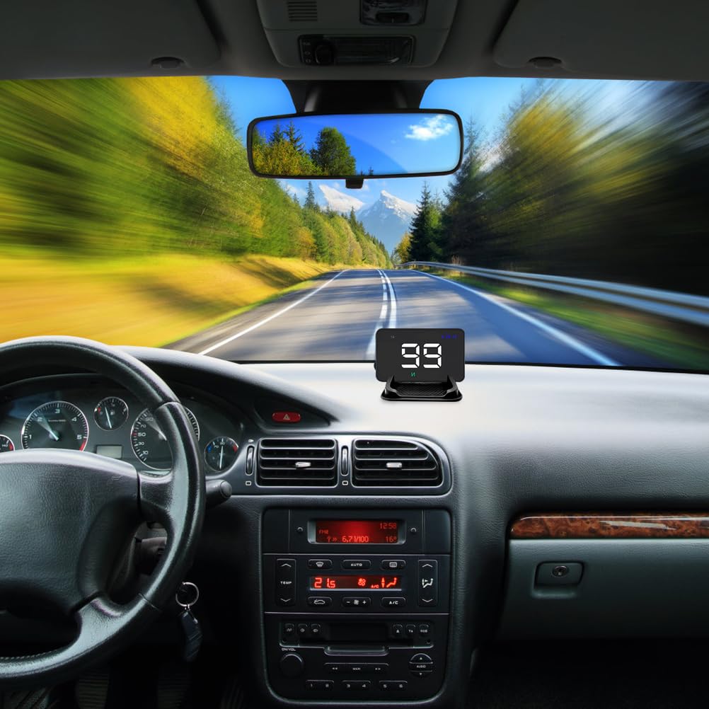 Gatuida Affichage Tête Hud Compteur de Vitesse Numérique Auto Moniteur de Vitesse Digital pour Écran de Véhicule Accessoire de Sécurité de Conduite