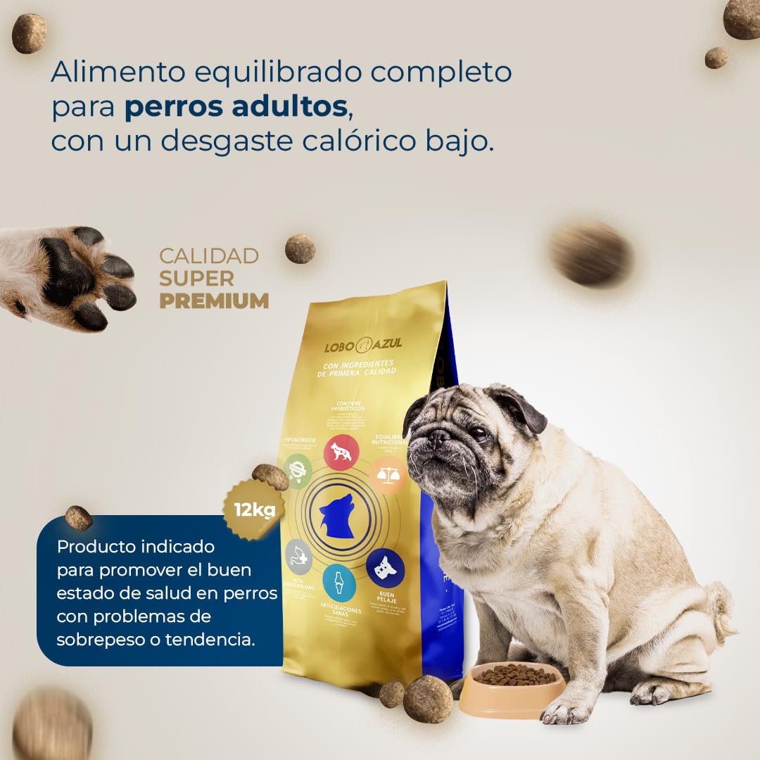 Pienso Sin Cereales Light para Perros Esterilizados y Adultos Senior 12kg