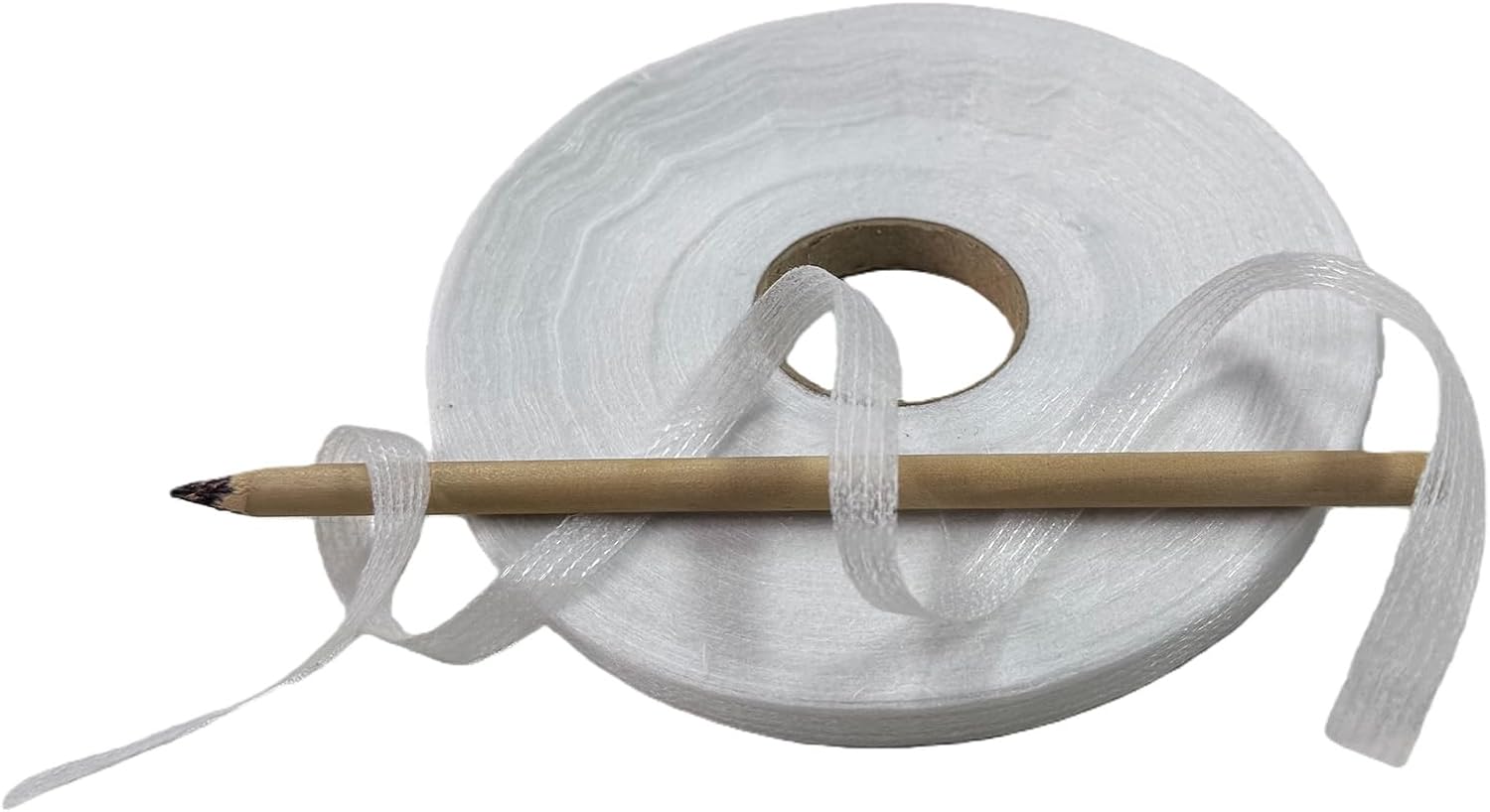 White Fusible Strip Lining for Clothing, Non-Woven Fabric Fusible Interfacing Strips Fusing Tape for Sewing 0.39" X 98 Yards