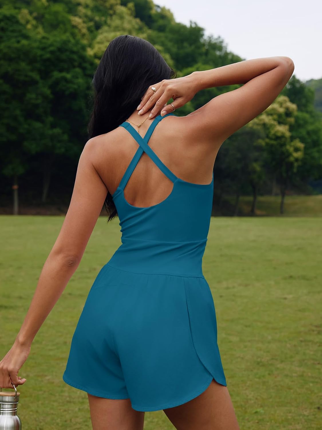 SENSERISE Womens Workout Rompers Athletic Romper Running Onesie One Piece Exercise Jumpsuits Gym Yoga Outfits - Image 4