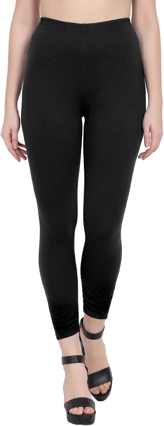 REICH COLORWomen Girls Skinny Fit Cotton Lycra Churidar Leggings