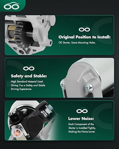 Miniatura 162 de SCITOO Arrancadores Nuevo Ajuste para Nissan Frontier Pickup Xterra 2002 2003 2004 3.3L 17859