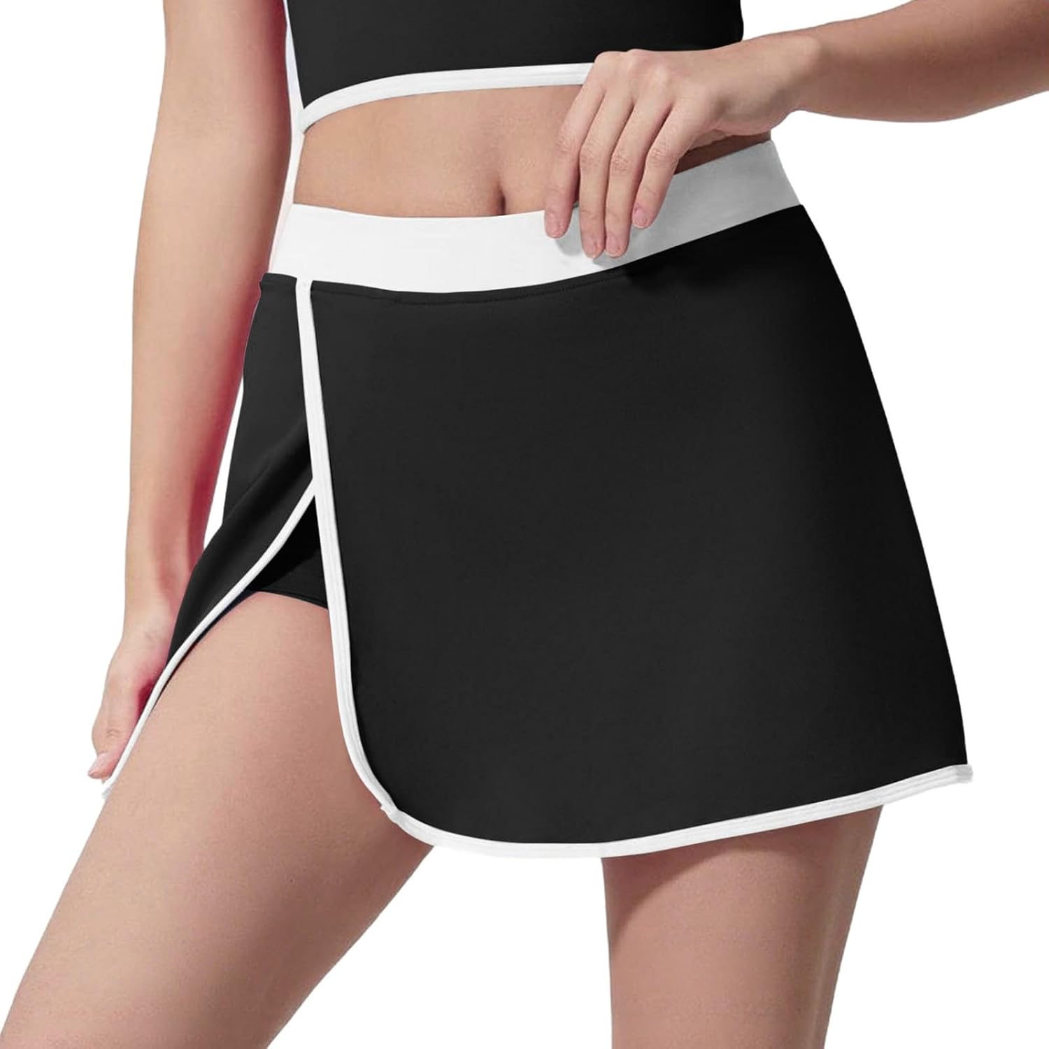 Women's Shorts Tennis Skirt High Waisted Side Slit Golf Skorts A Line Athletic Skirt in Shorts for Workout Sports