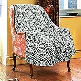 Catalonia Classy Manta de Forro Polar marroquí para sofá, Gris marroquí