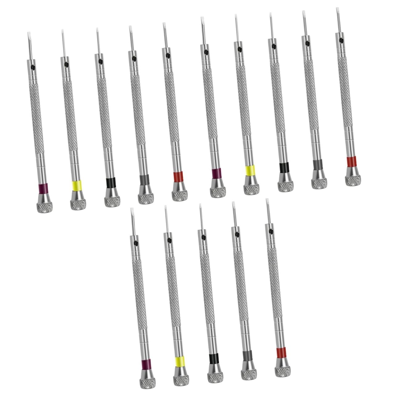 15 Piezas de Destornillador de extracción de eslabones, multiherramientas, Kit de reparación de anteojos de Bolsillo, Destornillador Plano para Reloj, Kits de joyería, Soporte para teléfo(