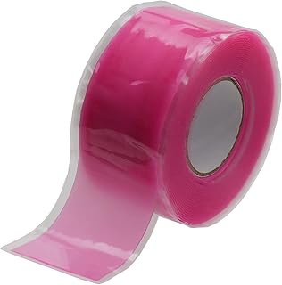 Autrends Self Fusing Silicone Tape 1Inch X 36Ft, Silicone Tape for Pull Up Bar, Handlebar Tape for Sport, Silicone Grip Tape, Rubber Tape Thick for Handles, Repair Tape,Pink