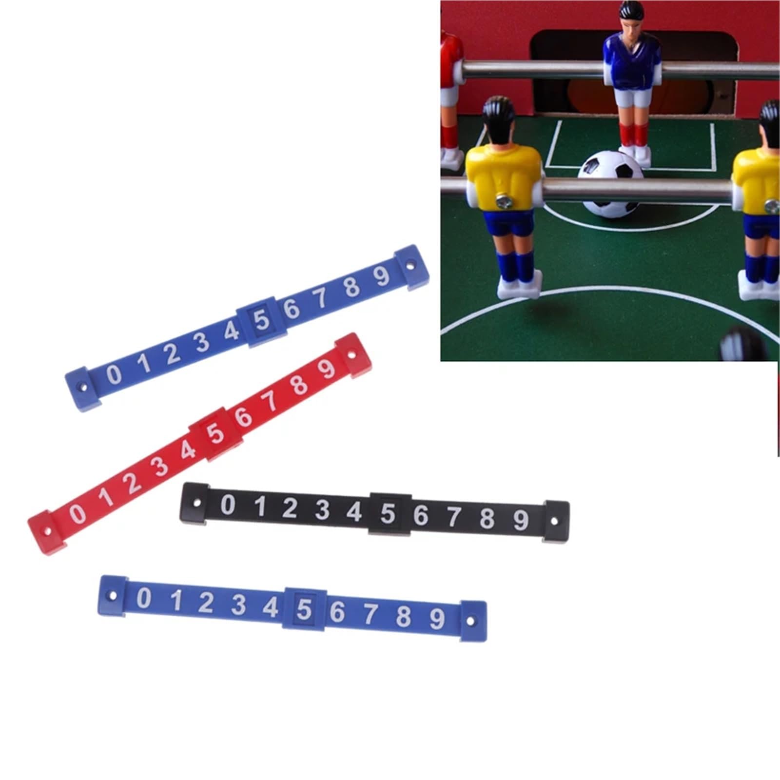 Licznik wyników piłkarzyków stołowych 8 szt./zestaw 17,5 cm standardowy licznik piłkarzyków 10-liczbowy jednostki punktacji piłkarskiej
