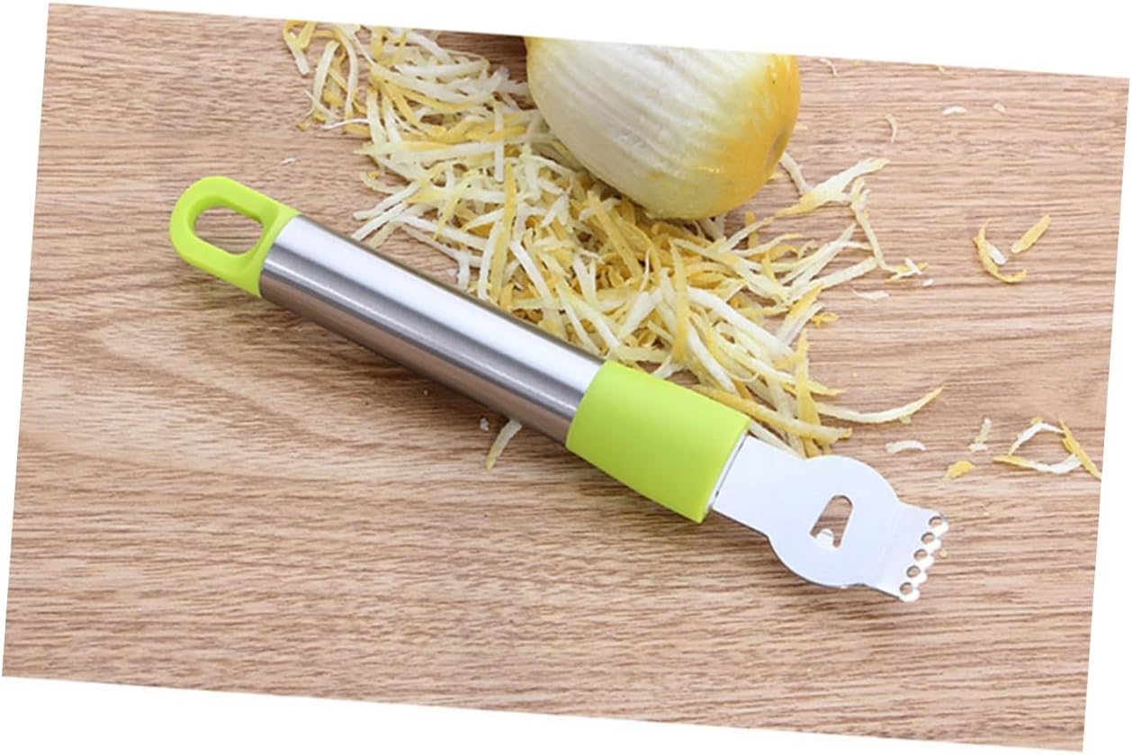 Stainless Steel Lemon Zester and Grater Hanging Random for Peeling Grating Citrus Chocolate Slicing and Home Cooking Essentials