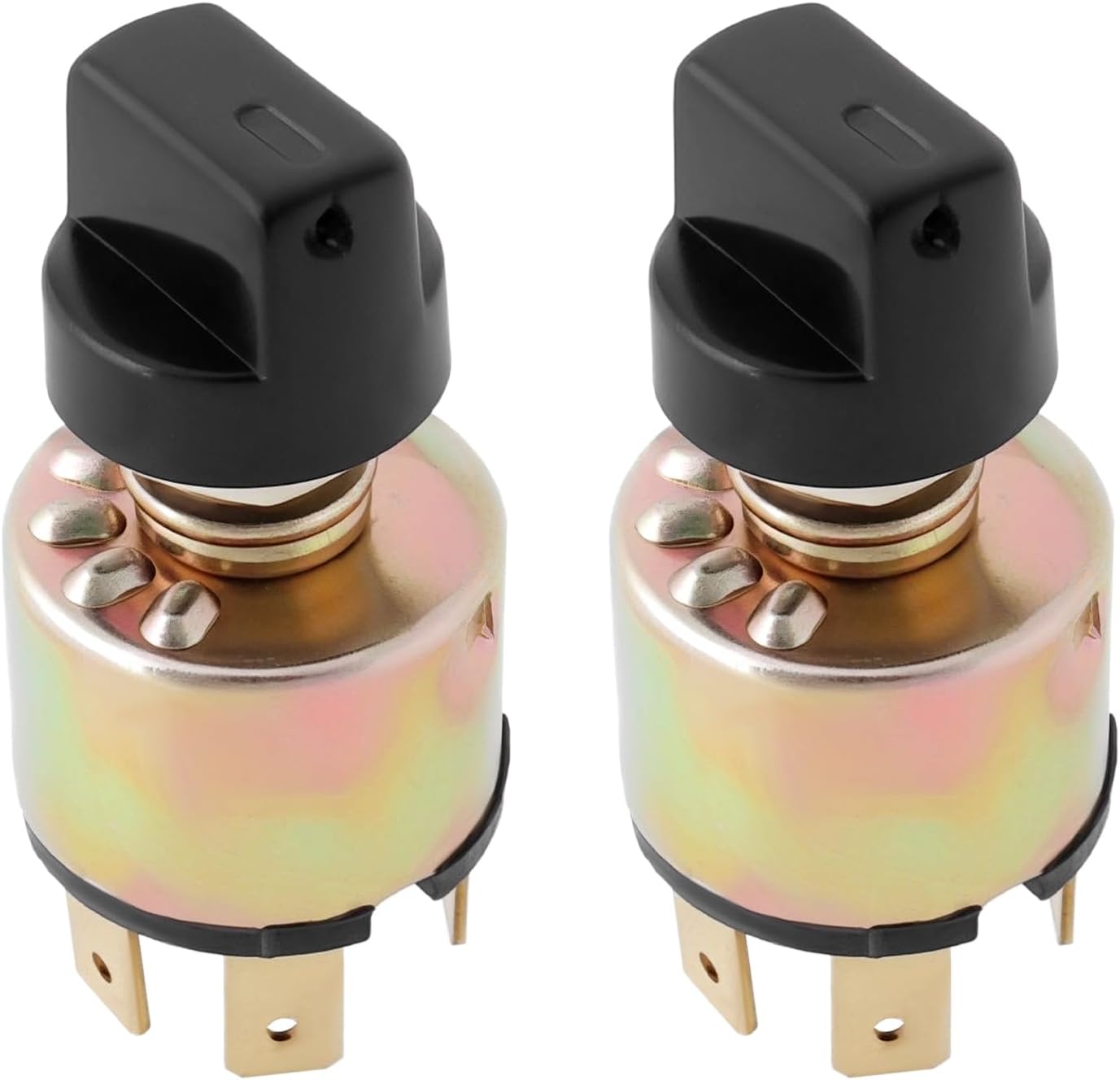 eMagTech 2 Pack Air Conditioning 3 Speed Fan Switch 12V 24V AC Plastic Rotate Knob 3 Speed Rotary Fan Switch for Cars and Trucks