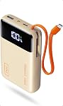 INIU 20000mAh Power Bank, 45W PD Fast Charging Portable Charger, 30% Smaller Battery Pack with USB-C Cable, Travel Phone Charger, Flight-Safe Powerbank for Hiking, Business Trip, Green