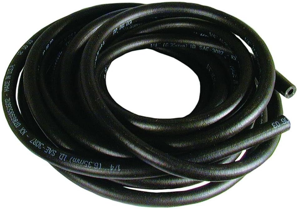Rareelectrical Golf Cart Fuel Line 1/4 Id X 1/2 Od 25 Ft Compatible With E-Z-Go Club Car Columbia Neoprene Black Reinforced Gas Oil Resistant Ethanol Replaces 17471-G8 25346-G6 1013290 63581-74