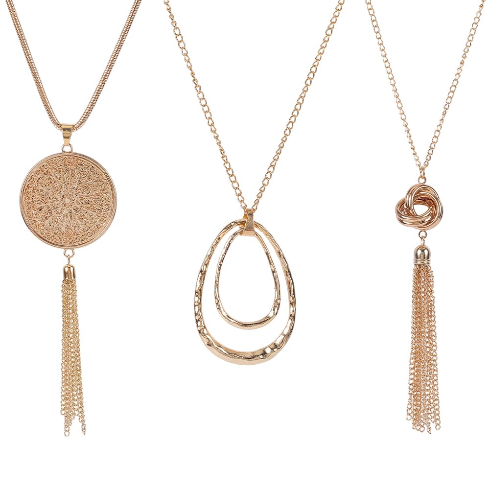 Colliers Longs Dorés : le coffret de 3 bijoux bohèmes idéal à offrir pour un anniversaire