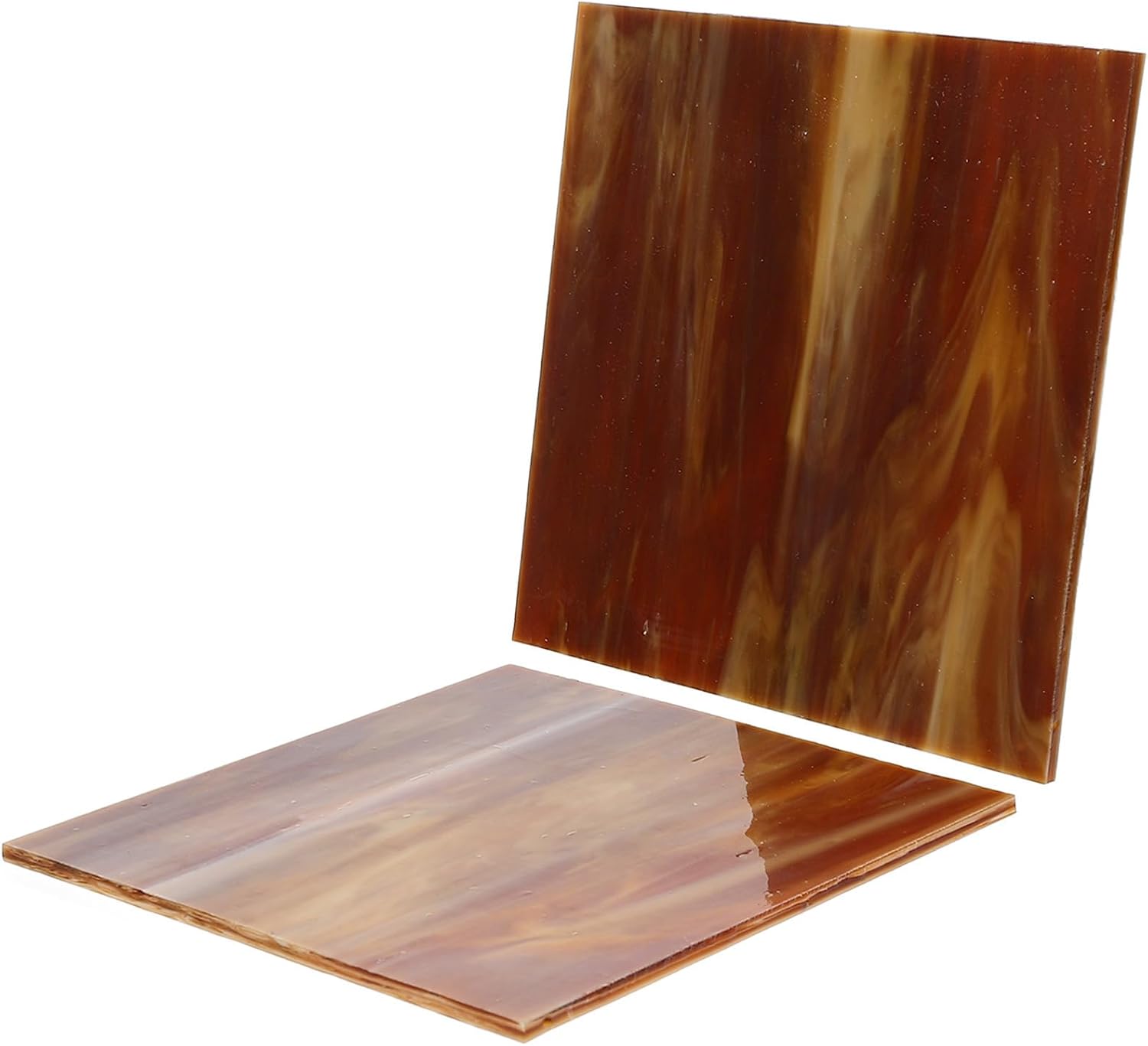 2pcs Stained Glass Sheets DIY Art Supplies for Mosaic Craft Projects
