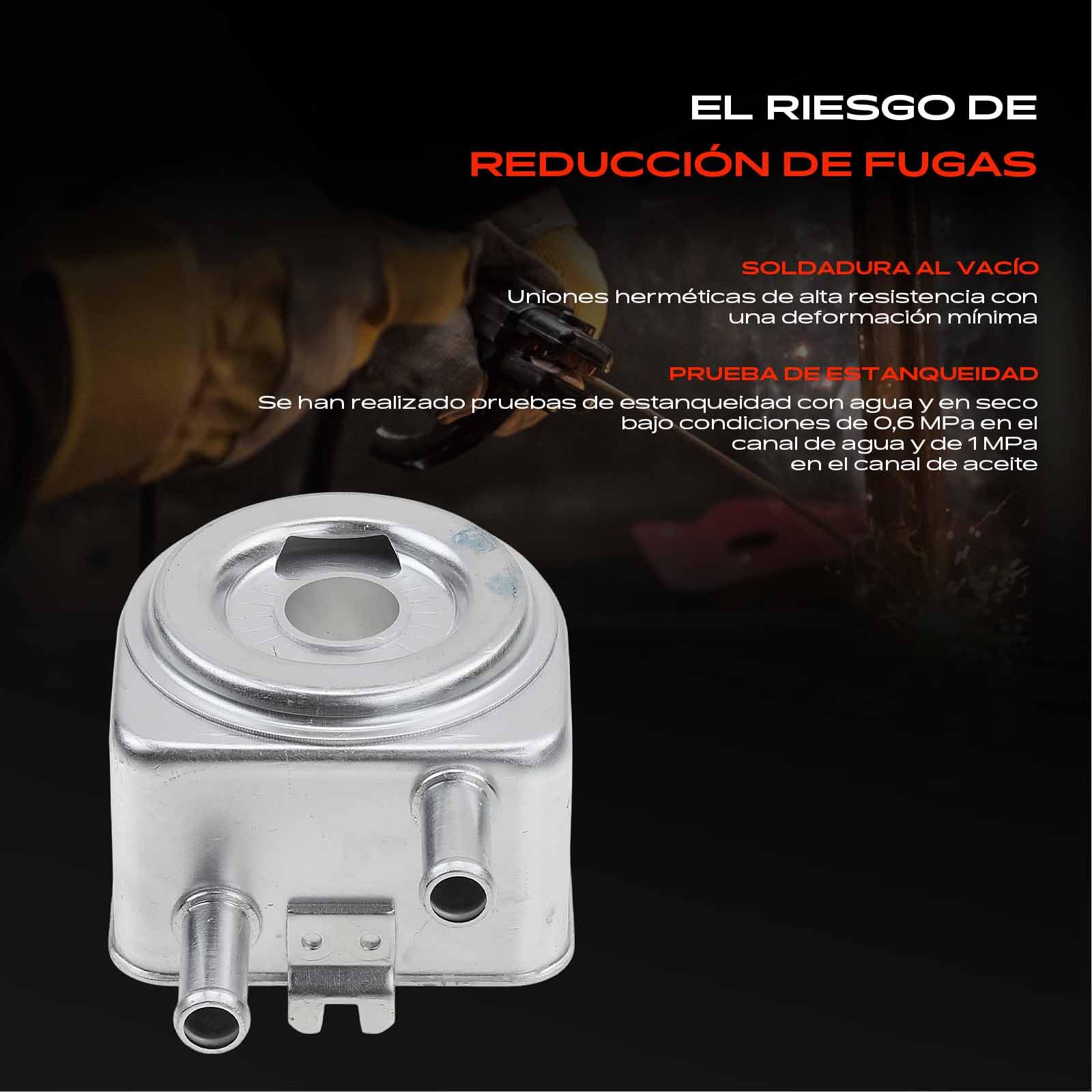 Frankberg Radiador de aceite del Motor Compatible con Berlingo/Berlingo First MPV GFK GJK MF 2.0L 807 EB 2.2L Berlingo/Berlingo First Furgoneta/MPV M 2.0L C5 I DC 2.0L 307 Break 3E 2.0L 1103N1