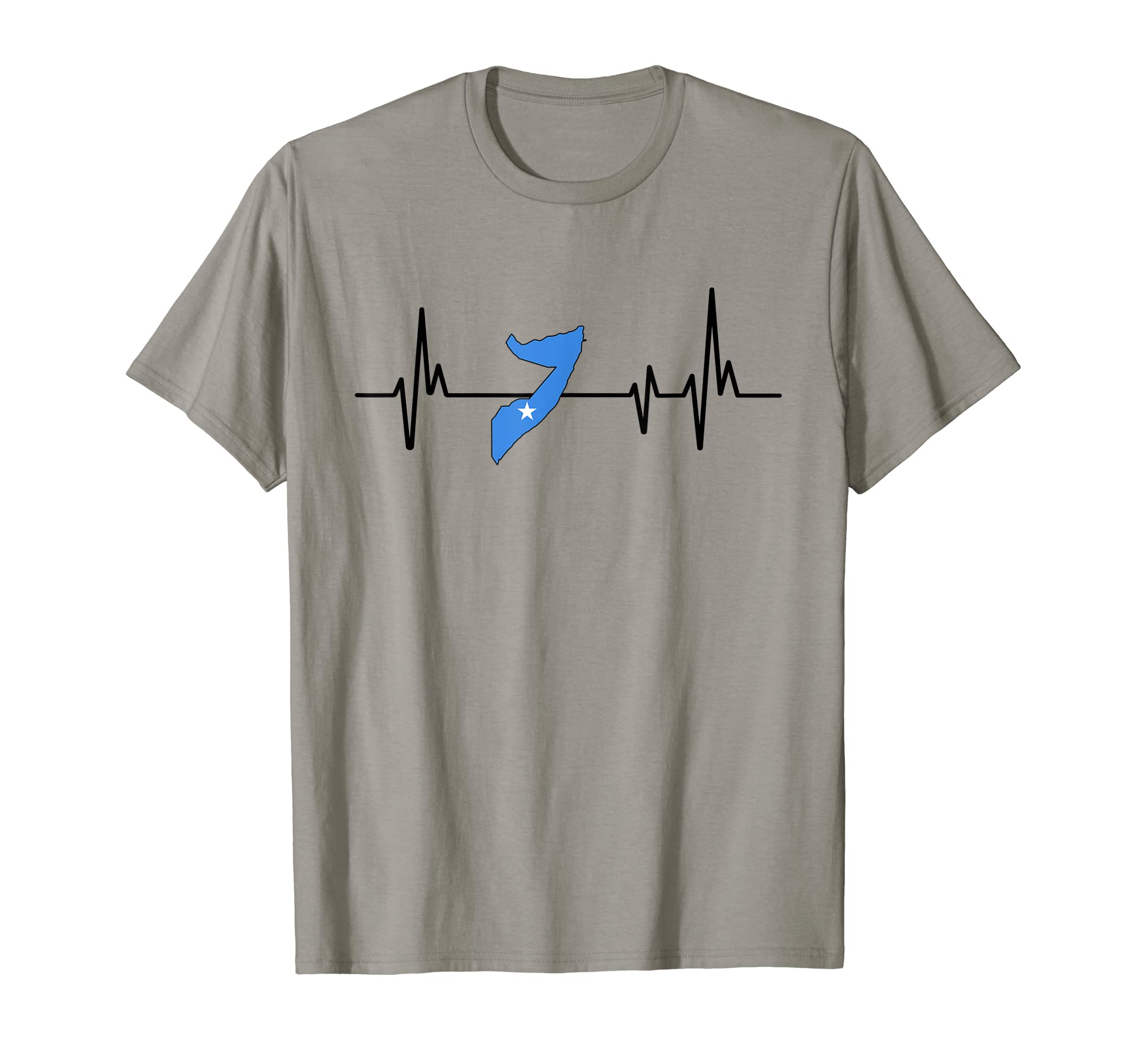 Somalia Heartbeat Design Somali Flag GiftsHeartbeat Design Somali Flag Somalia T-Shirt