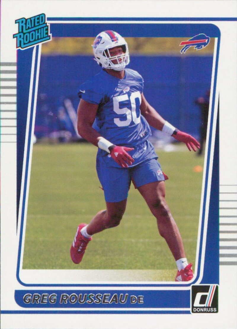 2021 Donruss #344 Greg Rousseau Buffalo Bills Rookie Football Card