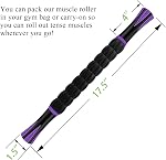 Muscle Roller, Massage Roller Stick for Athletes, Help Reducing Muscle Soreness Cramping Tightness Leg Arms Back Calves Muscle Massager(Purple)