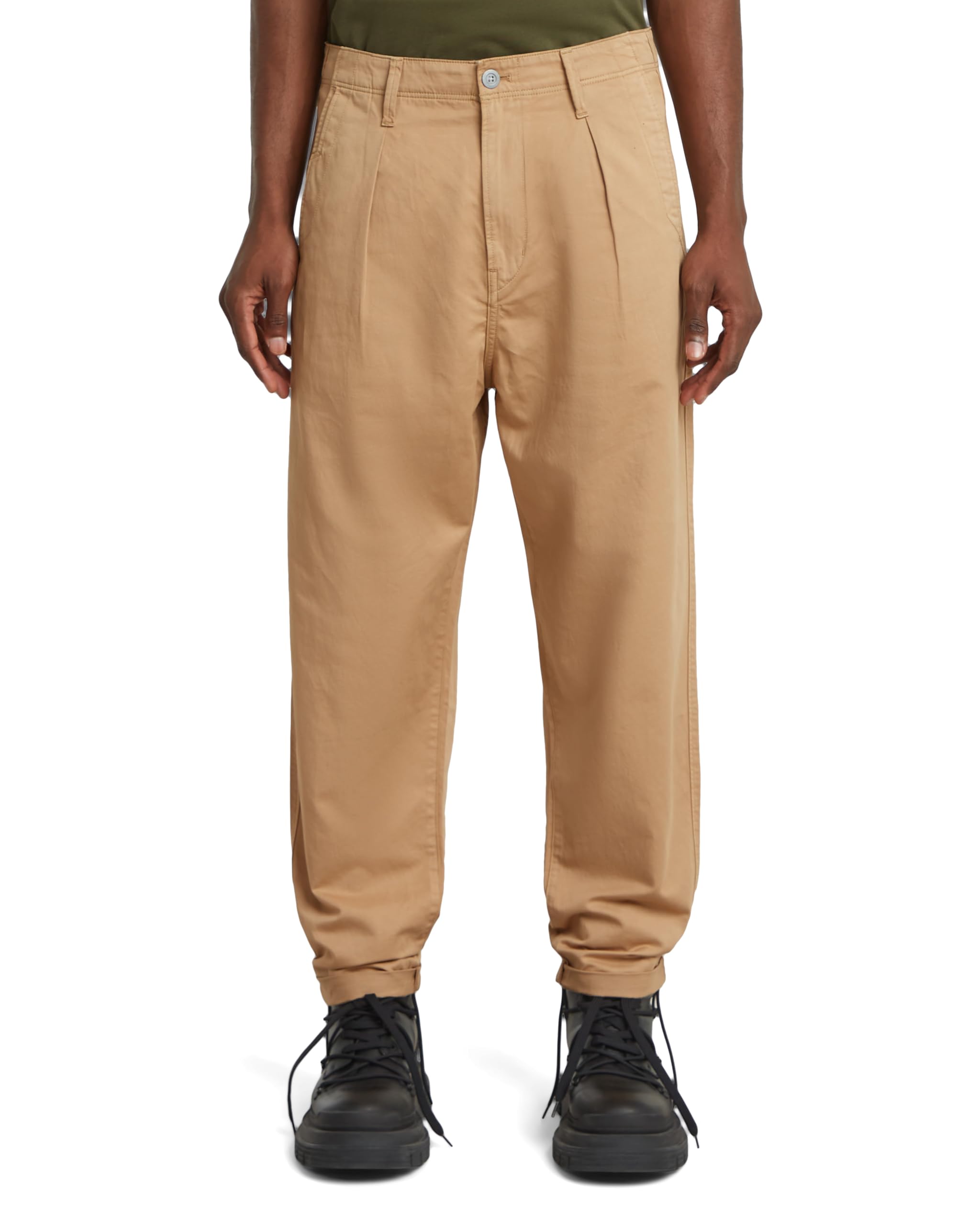 G-STAR, Pleated Chino Relaxed, Brown (Lion Gd D24543-d910-b666), 31W x 30L