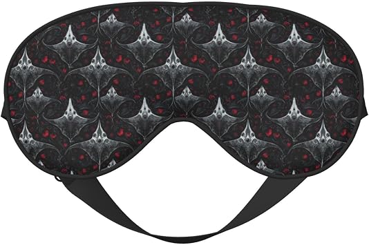 Eye Masks for Sleep Double-Sided   Gothic Manta Rose Print Adjustable Blackout Sleep Mask for Women and Men, Comfortable Eye Covers for Sleeping, Travel